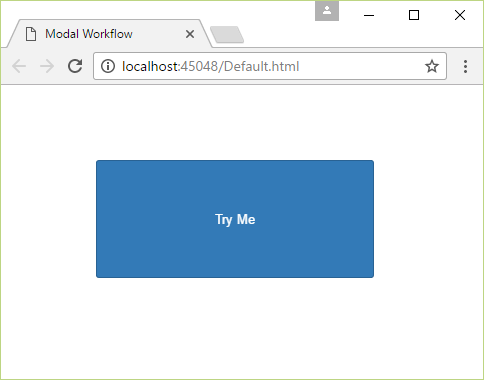 Before clicking the button.